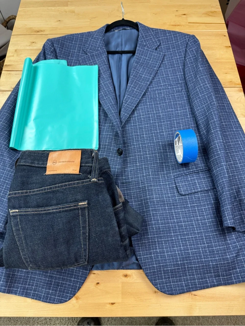 Canali Exclusive Silk Cashmere Sport Coat Navy Windowpane Italy 60R EU 50R US